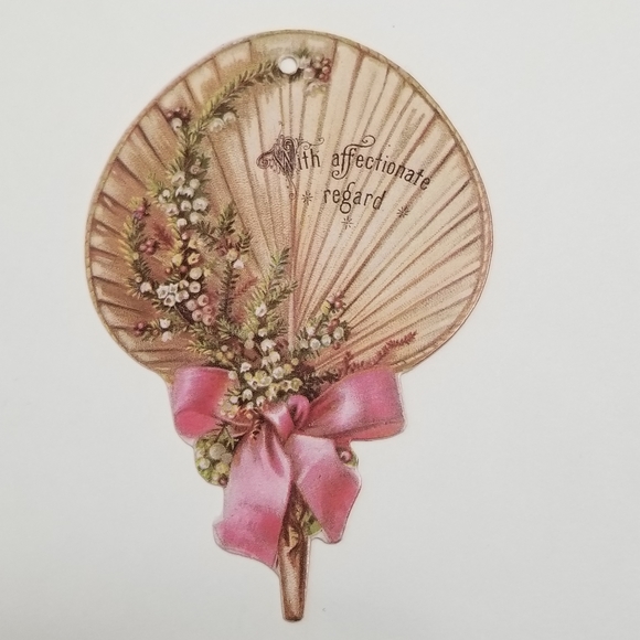 Set Antique Old Print Factory Victorian Die Cut Scrap Paper Easter Tag Ornament - Picture 5 of 12